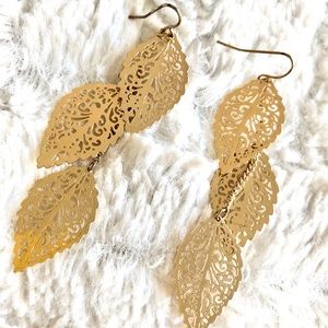 Gold Leaf Earrings